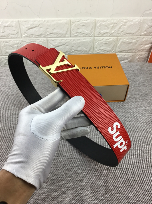 Cinturón LV x Supreme